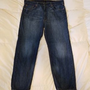 Men's Levi's 505 Regular Fit Blue Jeans W40 L30
